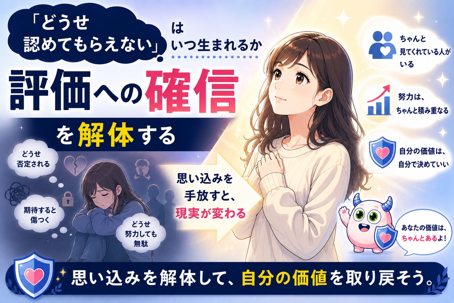 「どうせ認めてもらえない」はいつ生まれるか｜評価への確信を解体する