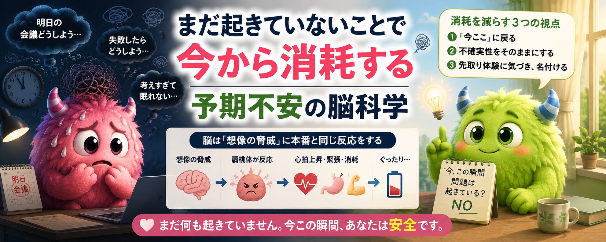 まだ起きていないことで今から消耗する｜予期不安の脳科学