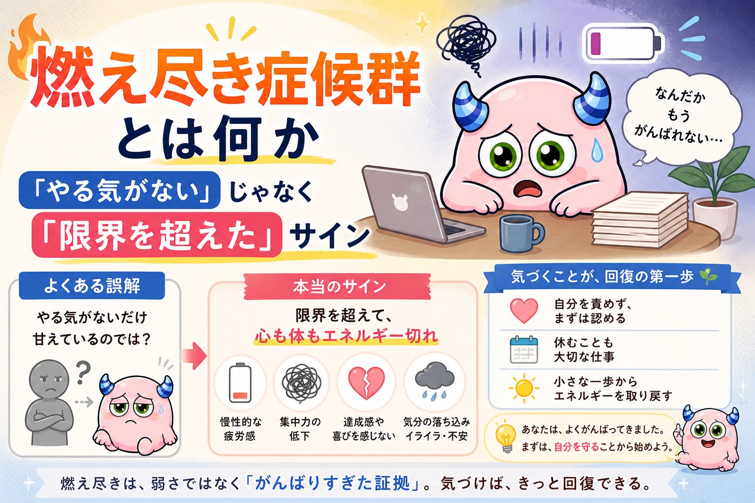 燃え尽き症候群とは何か｜「やる気がない」じゃなく「限界を超えた」サイン