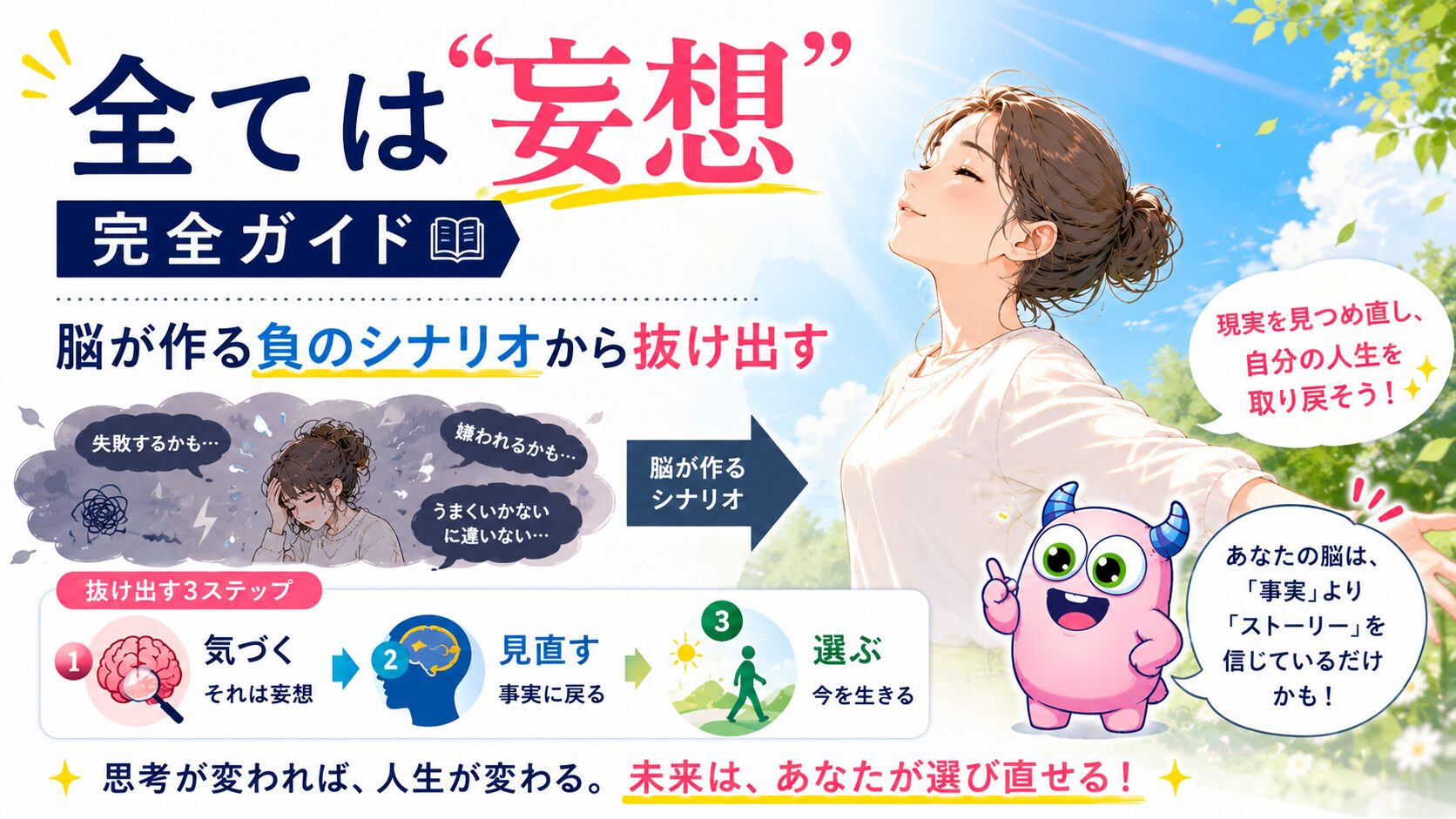 「全ては妄想」完全ガイド｜脳が作る負のシナリオから抜け出す