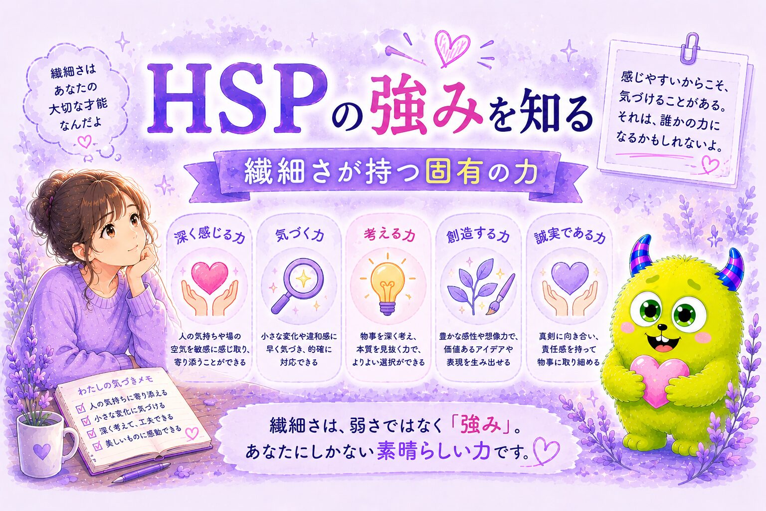 HSPの強みを知る｜繊細さが持つ固有の力
