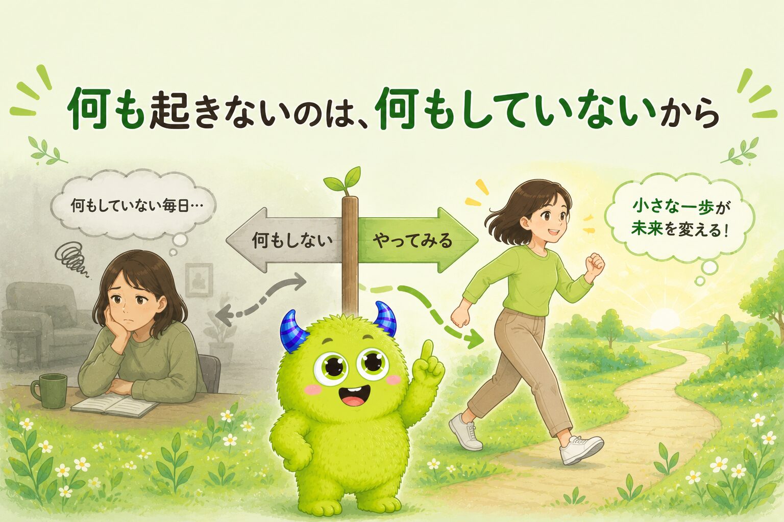 何も起きないのは、何もしていないから｜リアクションはアクションの後にしか来ない