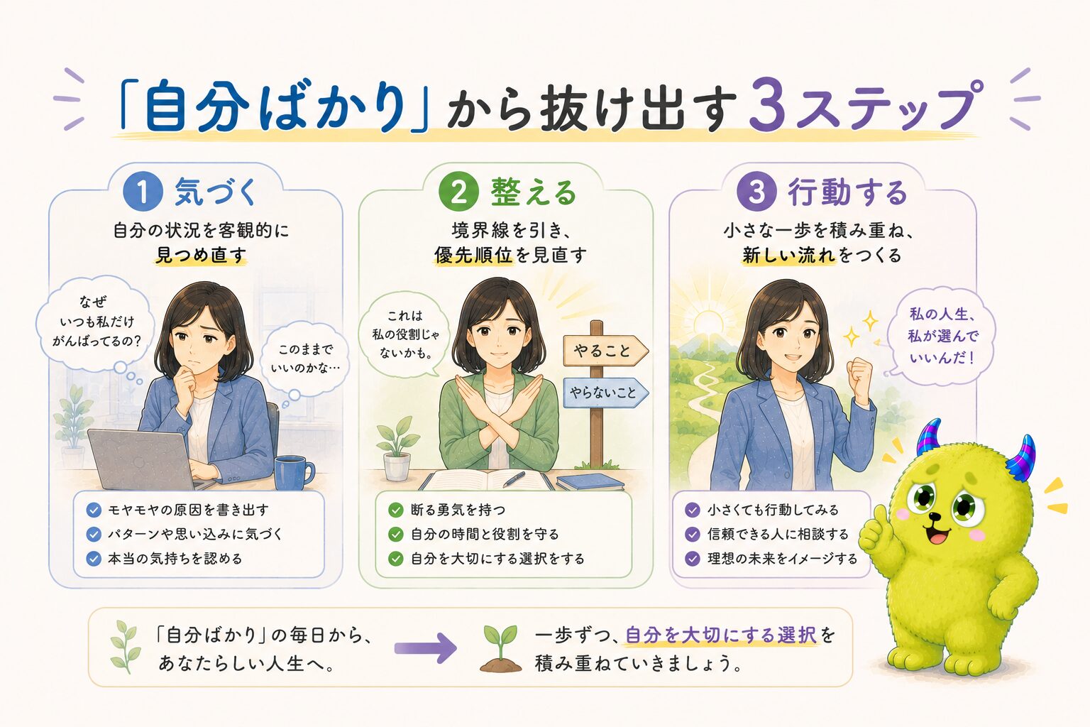 「自分ばかり」から抜け出す3ステップ｜不公平感を手放す実践